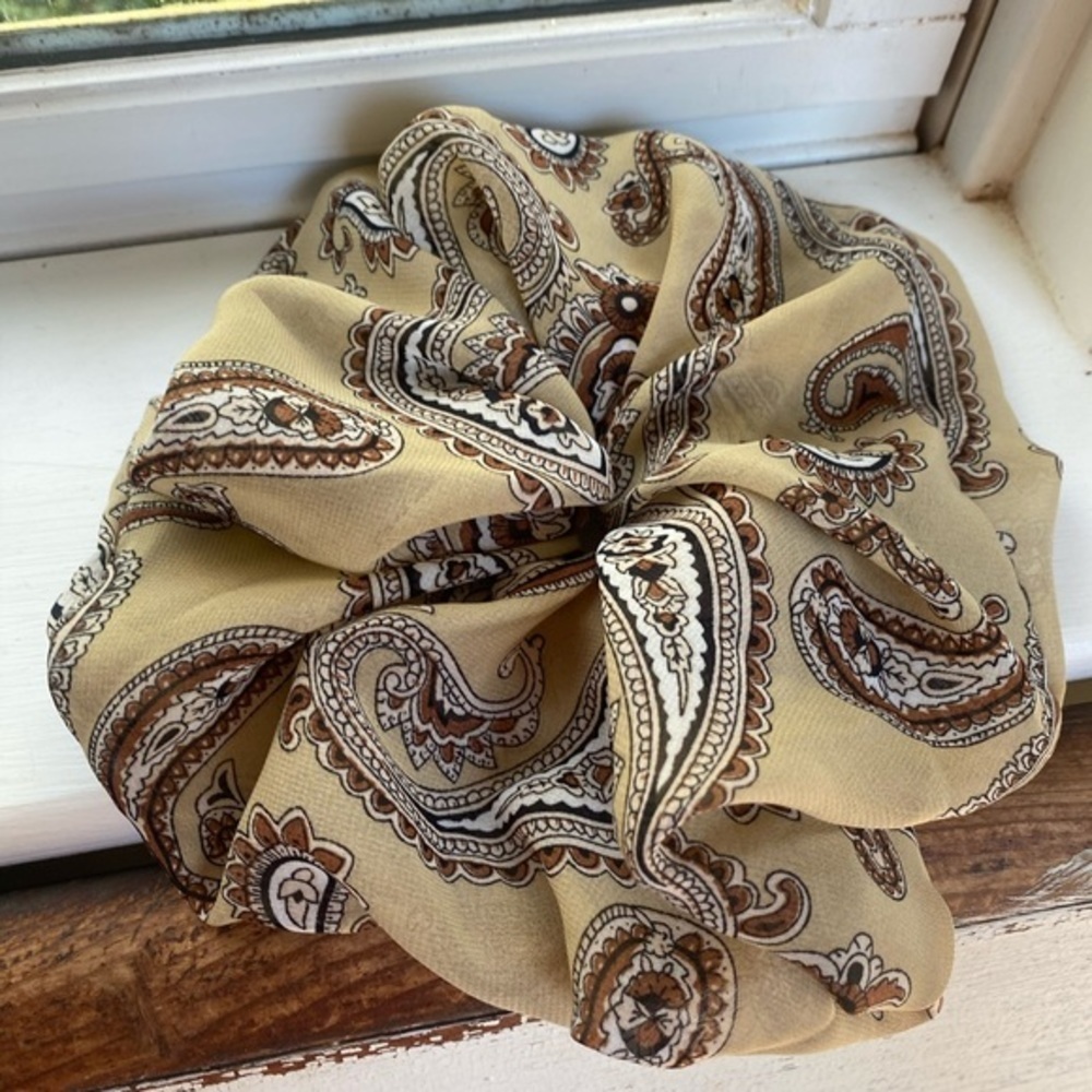 Anthropologie Paisley Super Hair Scrunchie - Picture 2 of 4